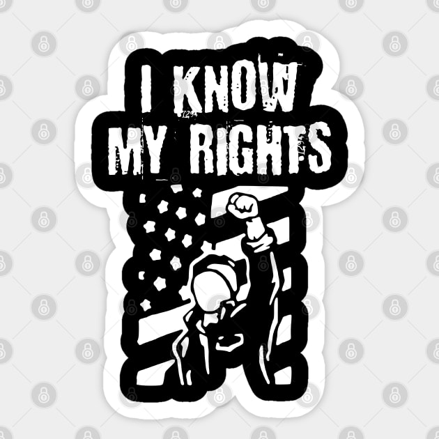I Know My Rights Sticker by jutulen